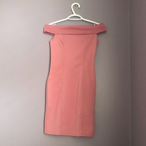 Blush Off the Shoulder Dress